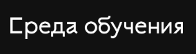 СРЕДА ОБУЧЕНИЯ — логотип